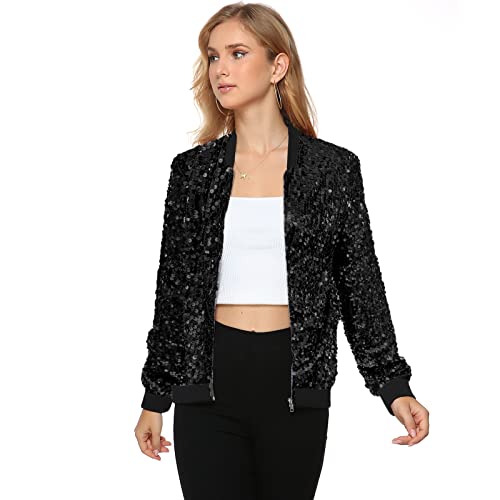 yuuuki！AMERI GLITTER JACQUARD JACKET Amazon.com: Yutuwomsfushi Womens Long Sleeve Sequin Open